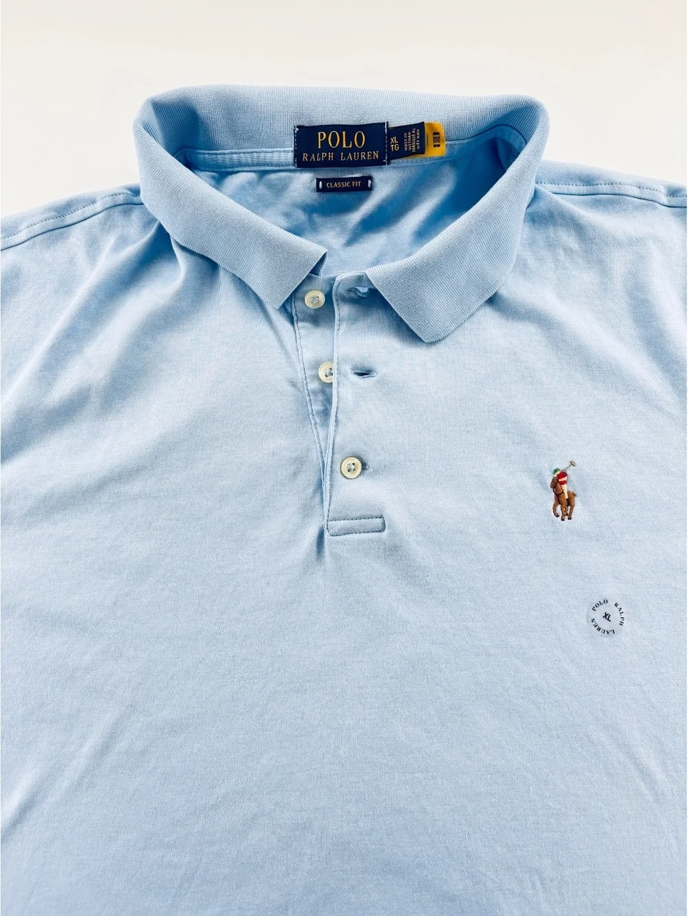 Polo Ralph Lauren Polo Men's XL Light Blue Classic Fit NWOT